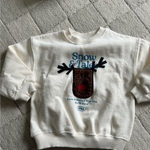 Zara Toddler Cream Sweatshirt